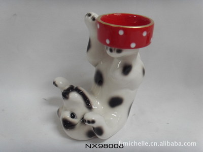 【供应陶瓷动物烛台产品(图)】价格,厂家,图片,陶瓷工艺品,福建省德化县同兴瓷厂-