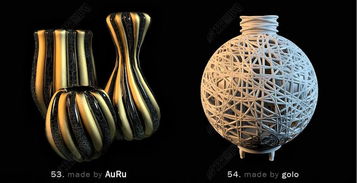 3d室内精美工艺品展示四设计模型下载